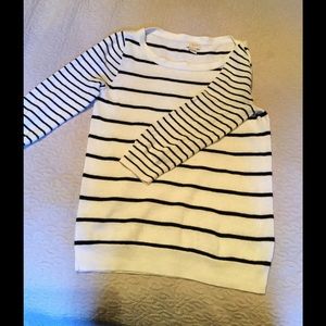 j crew striped sweater