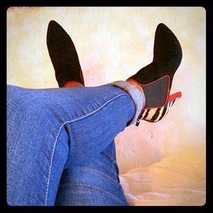 Dolce Vita Cheetah Print Suede Ankle Boot