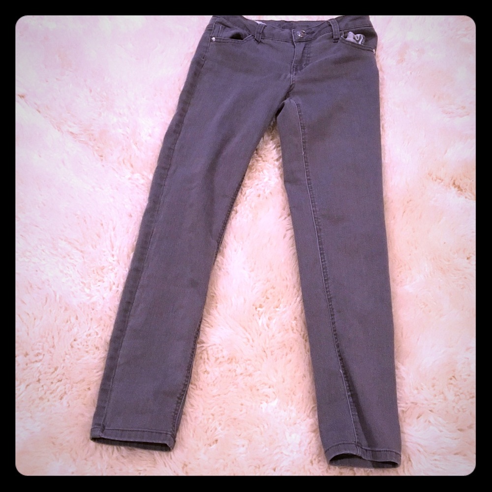 Kids super skinny grey jeans