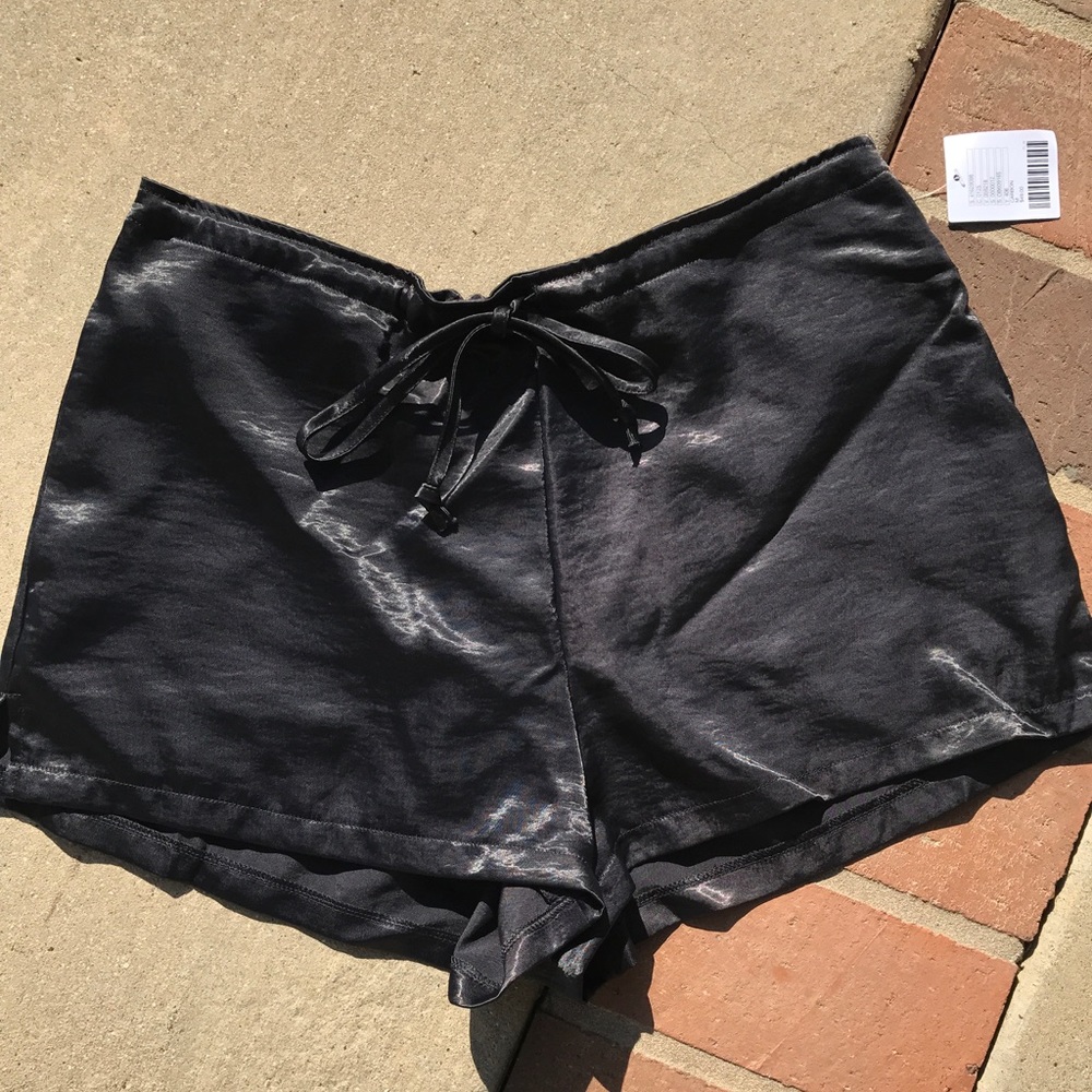 Black silky shorts URBAN OUTFITTERS
