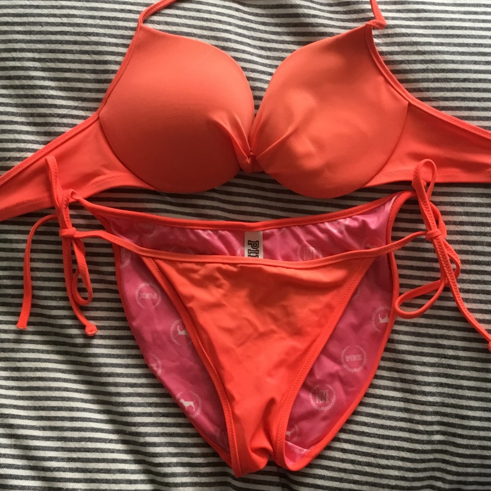 Bright orange string Victoria's Secret Bikini