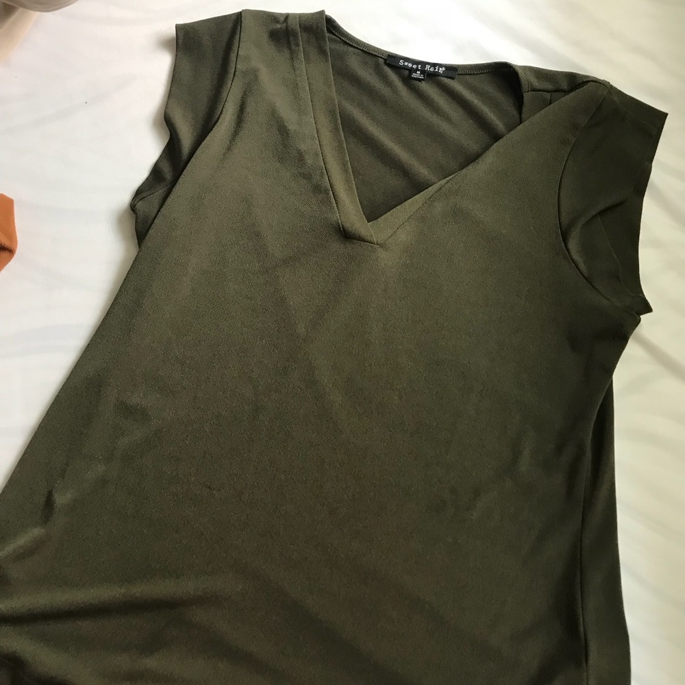 Olive green sweet rain shirt