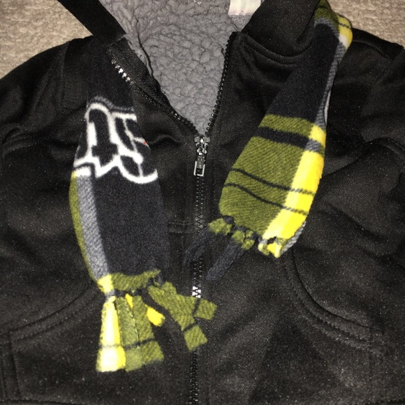 Infant Boys Jacket with Steeler Scarf - Picture 2 of 3