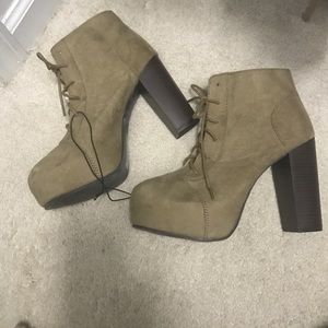 H&M platform ankle boots