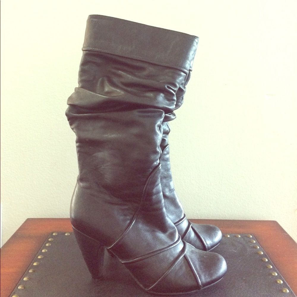 M2 by Miz Mooz black leather boot