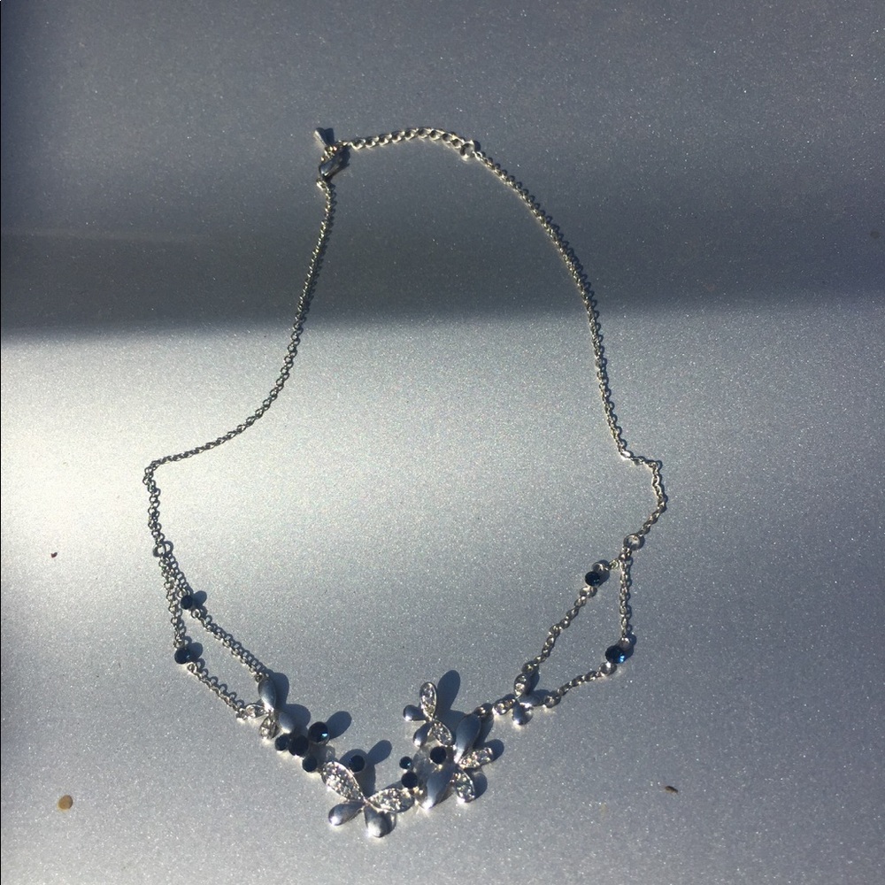 Fashion Necklace silver and blue