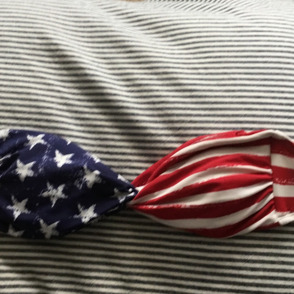 American flag Bandeau Bikini Top