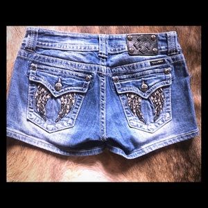Miss Me Jeans Shorts with embellished pockets
