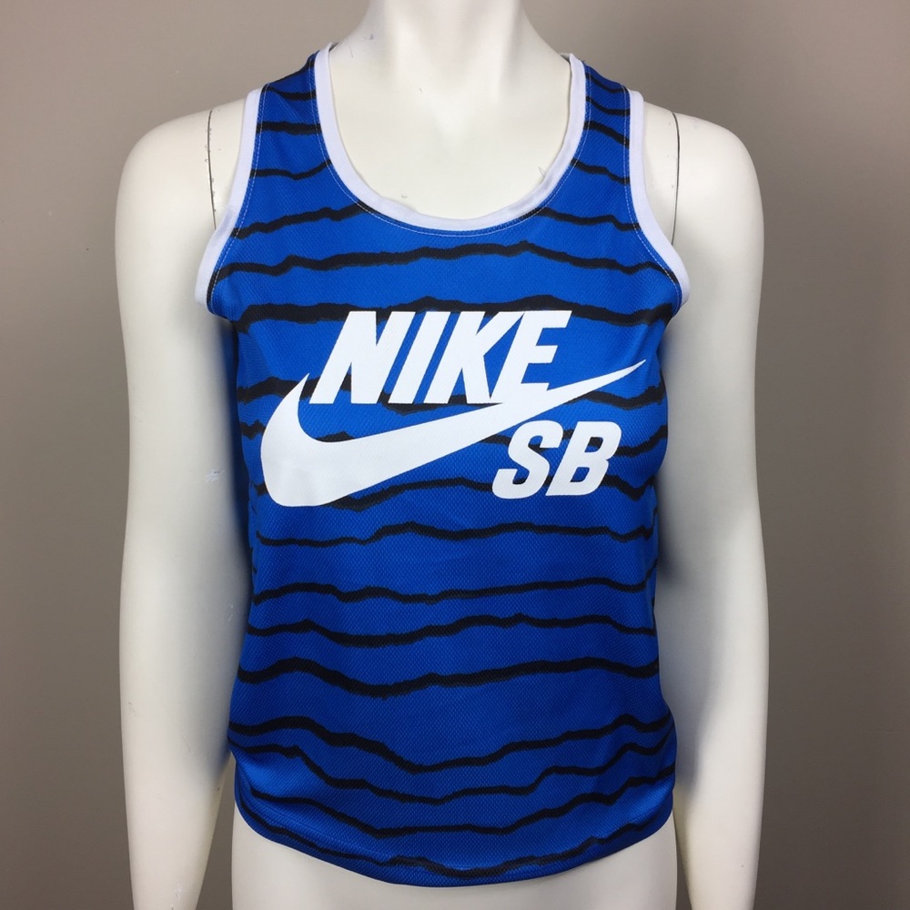 Nike sb tank top blue and black