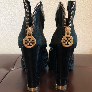 100% Authentic Tory Burch Velvet & Patent Heels