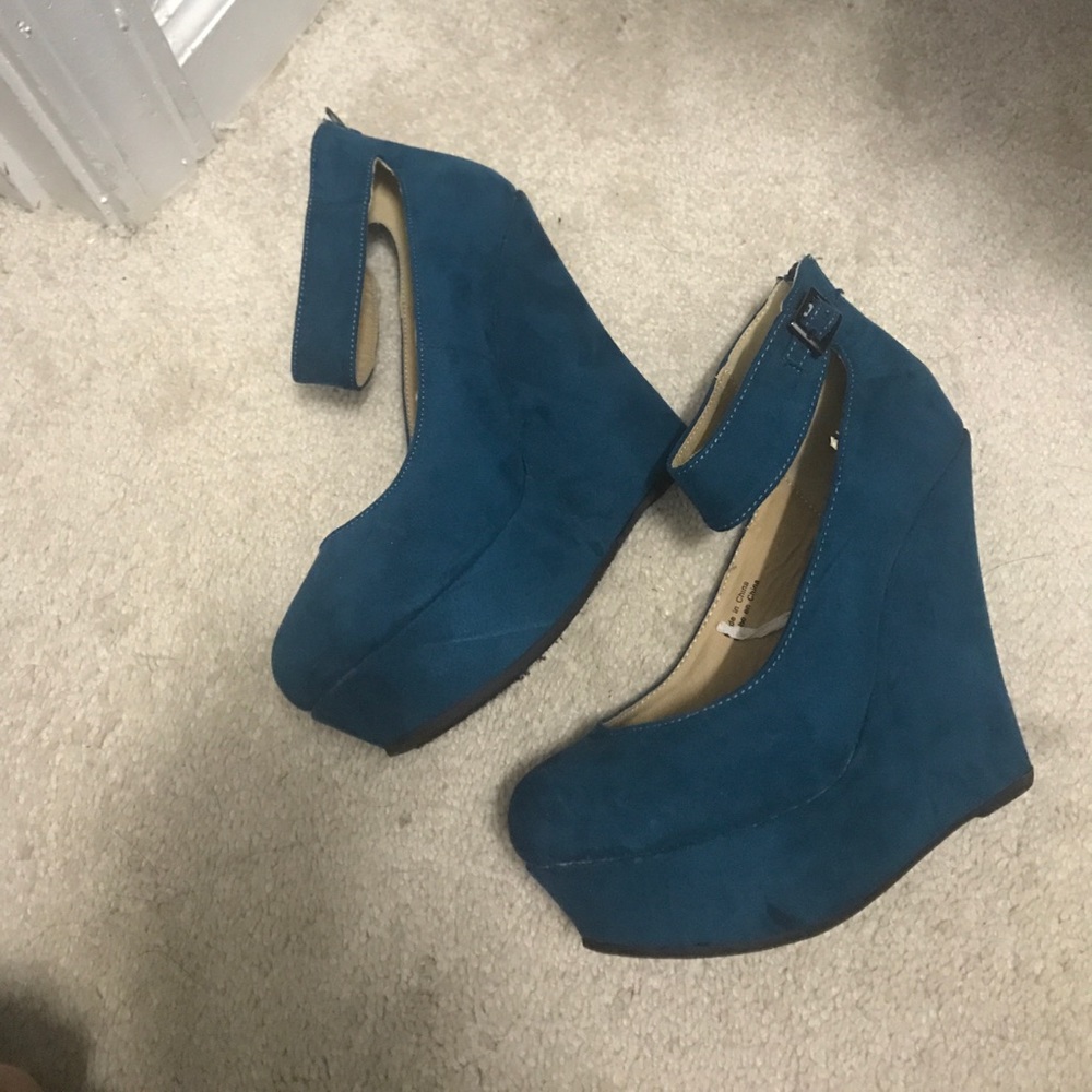 Forever 21 ankle strap wedges