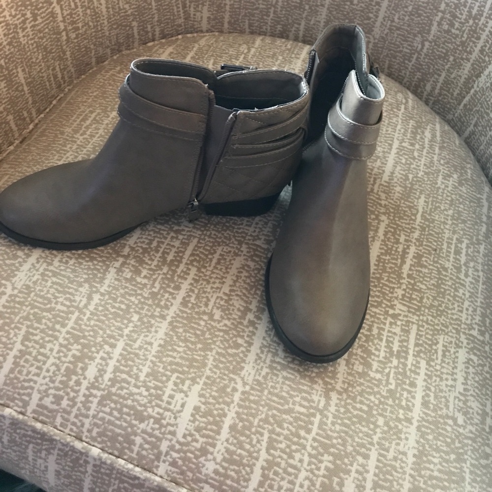 Taupe ankle boots