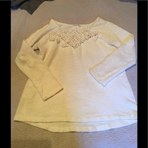 crochet and tassel sweater