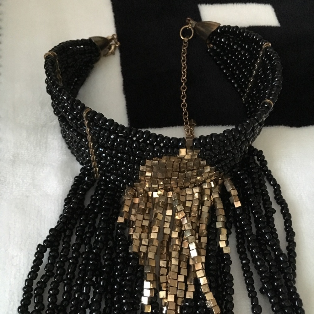 Bebe Fringe Choker