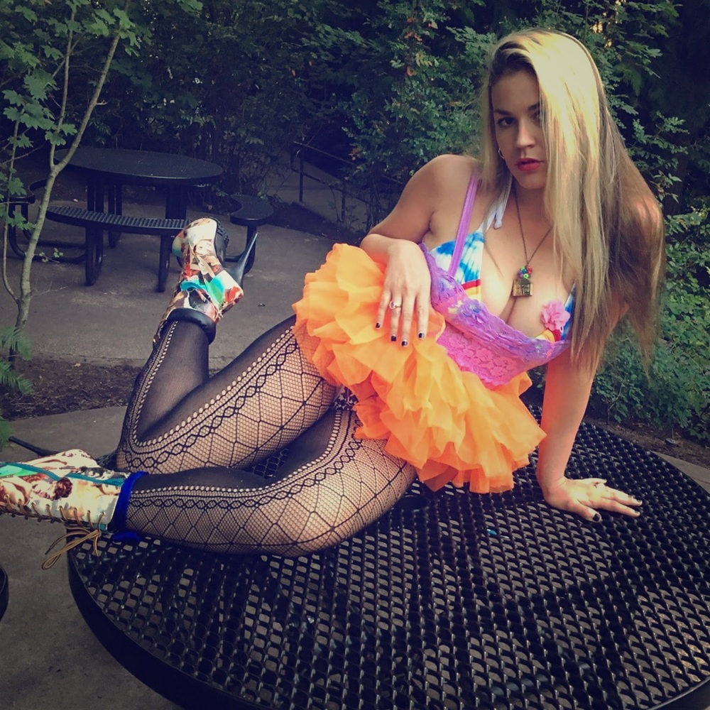 outrageously orange tutu