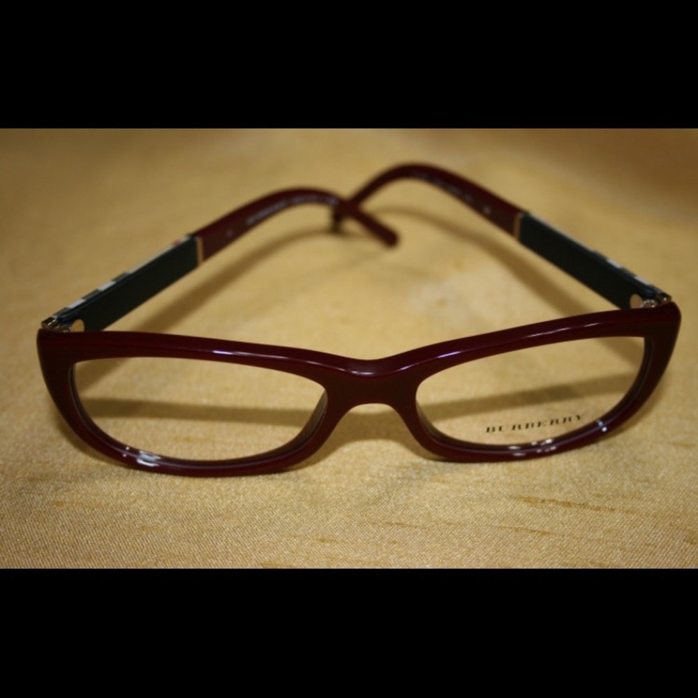 NWOT authentic Burberry Red optical frames