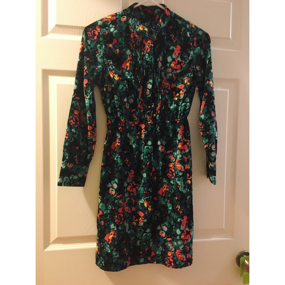 Merona floral print long sleeve dress