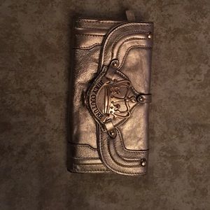 Juicy Couture gold patent wallet