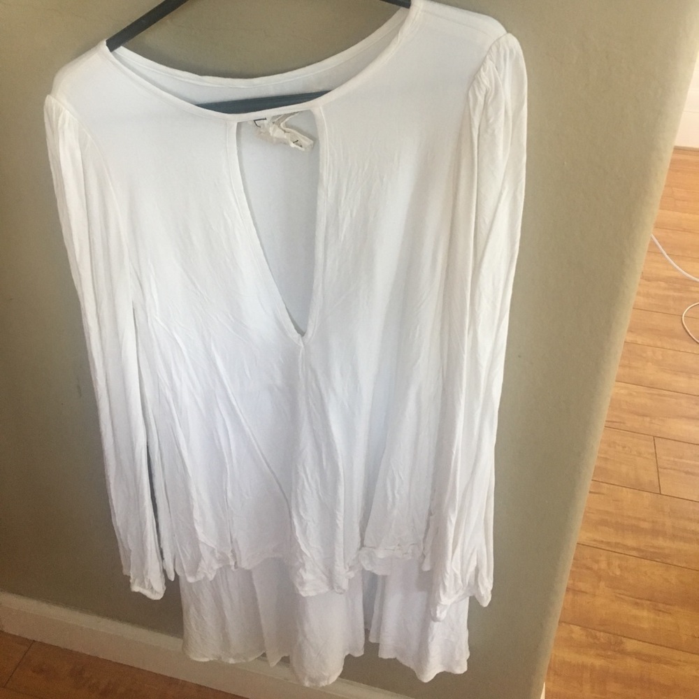Free People swing dress white xs