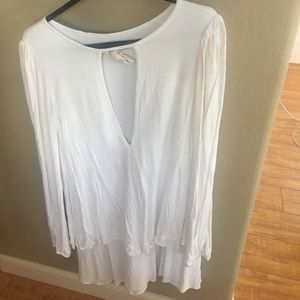 Free People swing dress white xs