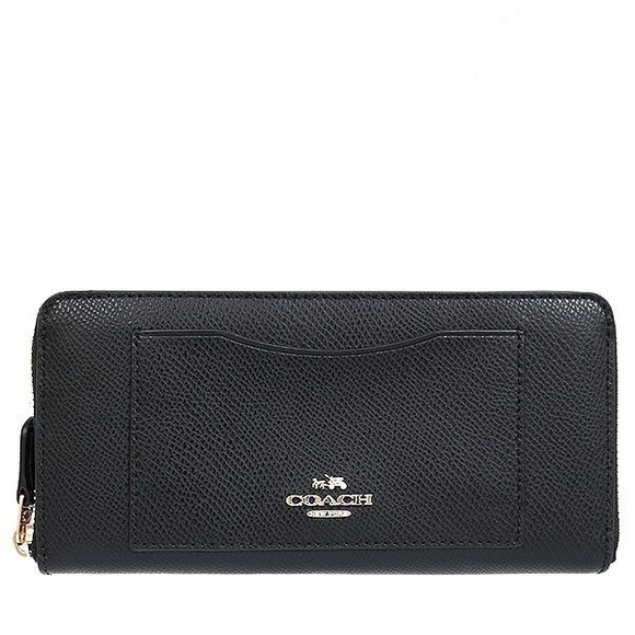 Coach Leather Accordion Zip Wallet in Navy *NWOT* - Picture 3 of 3