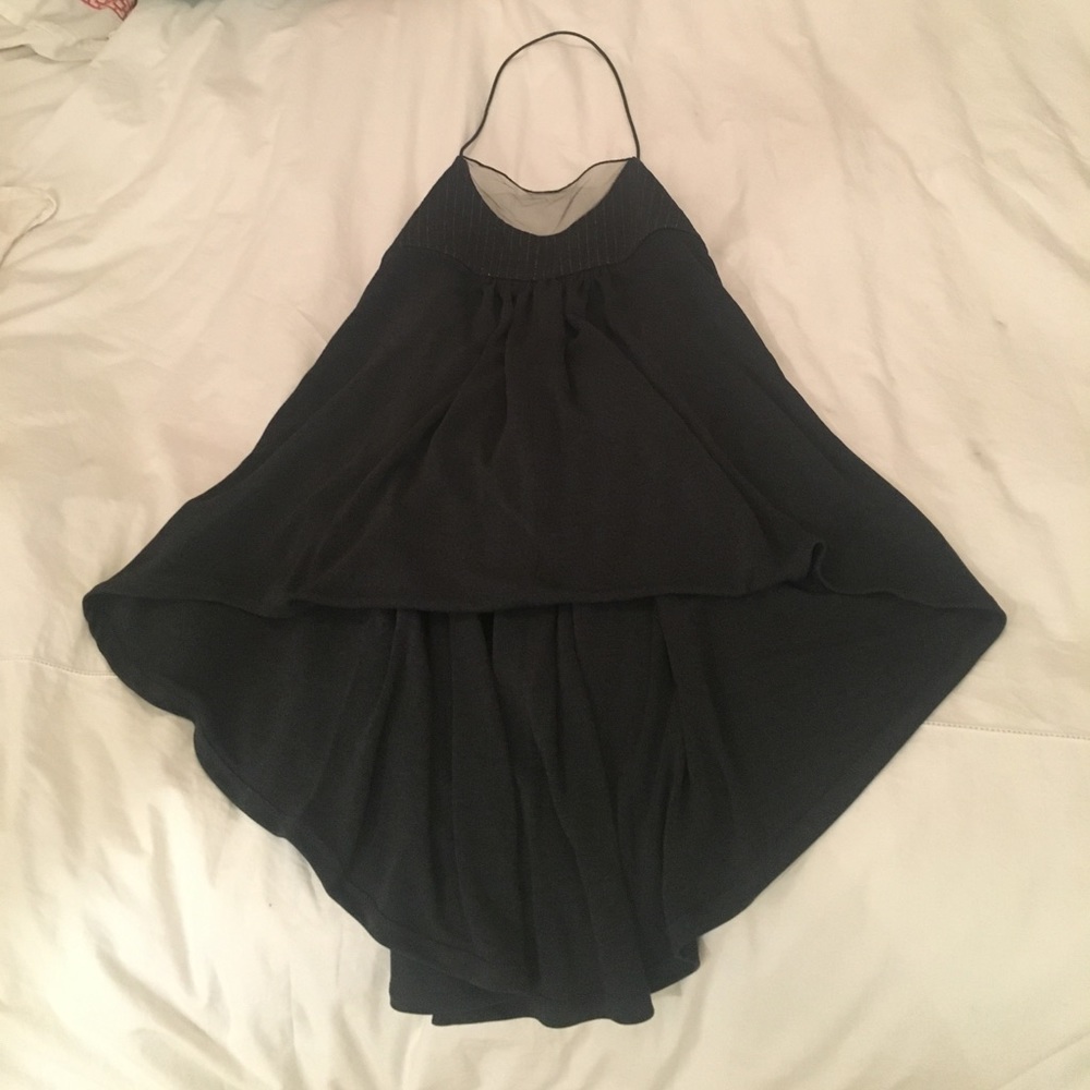 Doo Ri charcoal gray Halter top