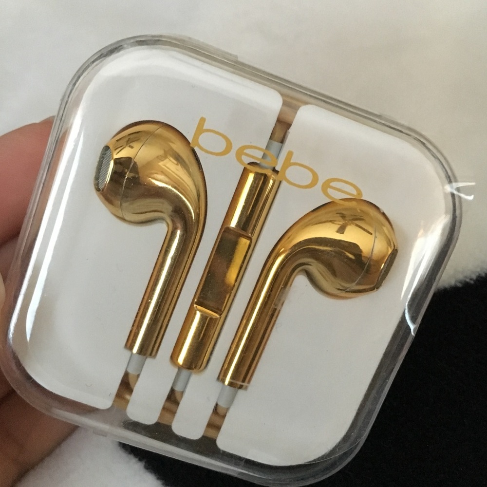 Bebe Gold Headphones