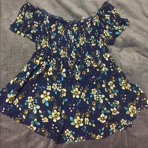 Off the shoulder Floral top
