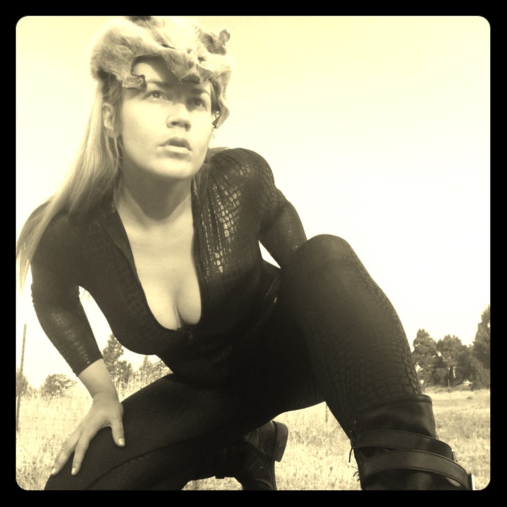 reptile shiny black 2nd skin body suit