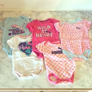 Set of 5 🐆Puma onesies