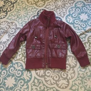 ADORABLE girls pleather jacket!