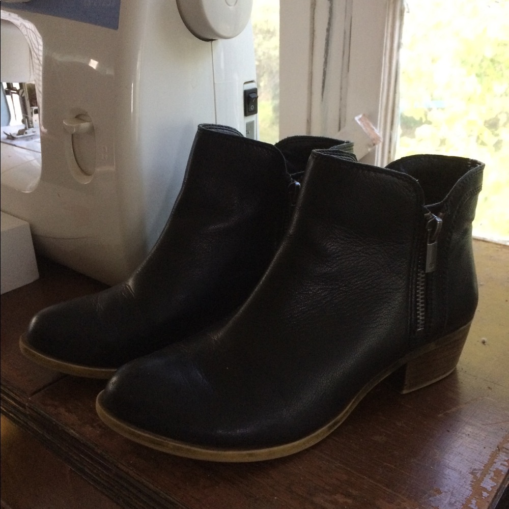 Lucky Brand black ankle boots