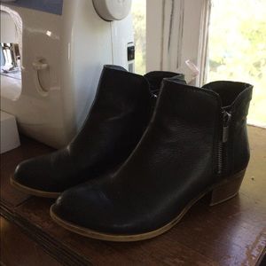 Lucky Brand black ankle boots