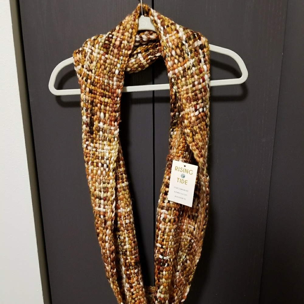 Chunky Woven Infinity Scarf by Rising Tide
