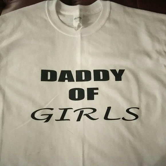 Daddy Of Girls Custom Vinyl T-Shirt - Picture 1 of 1