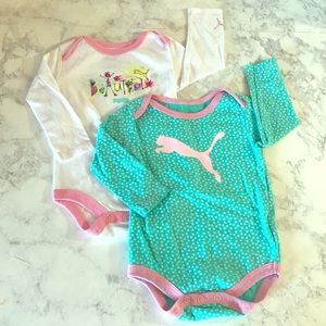 2 long sleeved 🐆Puma onesies