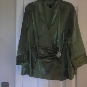 Emerald Green dressy Blouse.