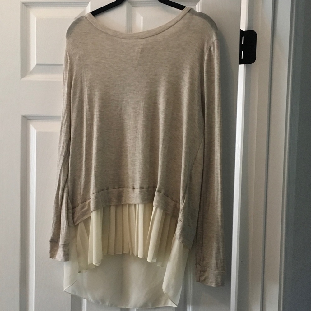New pleated peplum bottom top