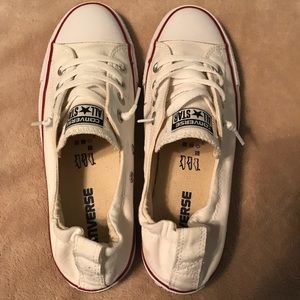 White Converse Shoreline