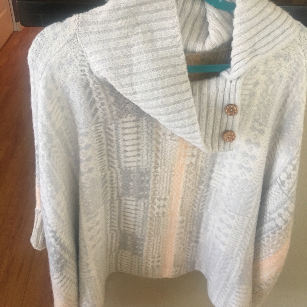 Free People Ponco Sweater Medium