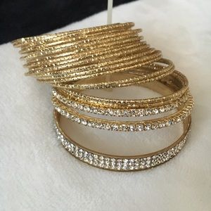Bebe Bangle Gold Set