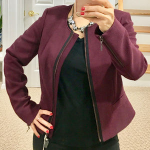 NWT😍ESPRIT COLLECTION- STRETCH BOUCLE' ZIP JACKET