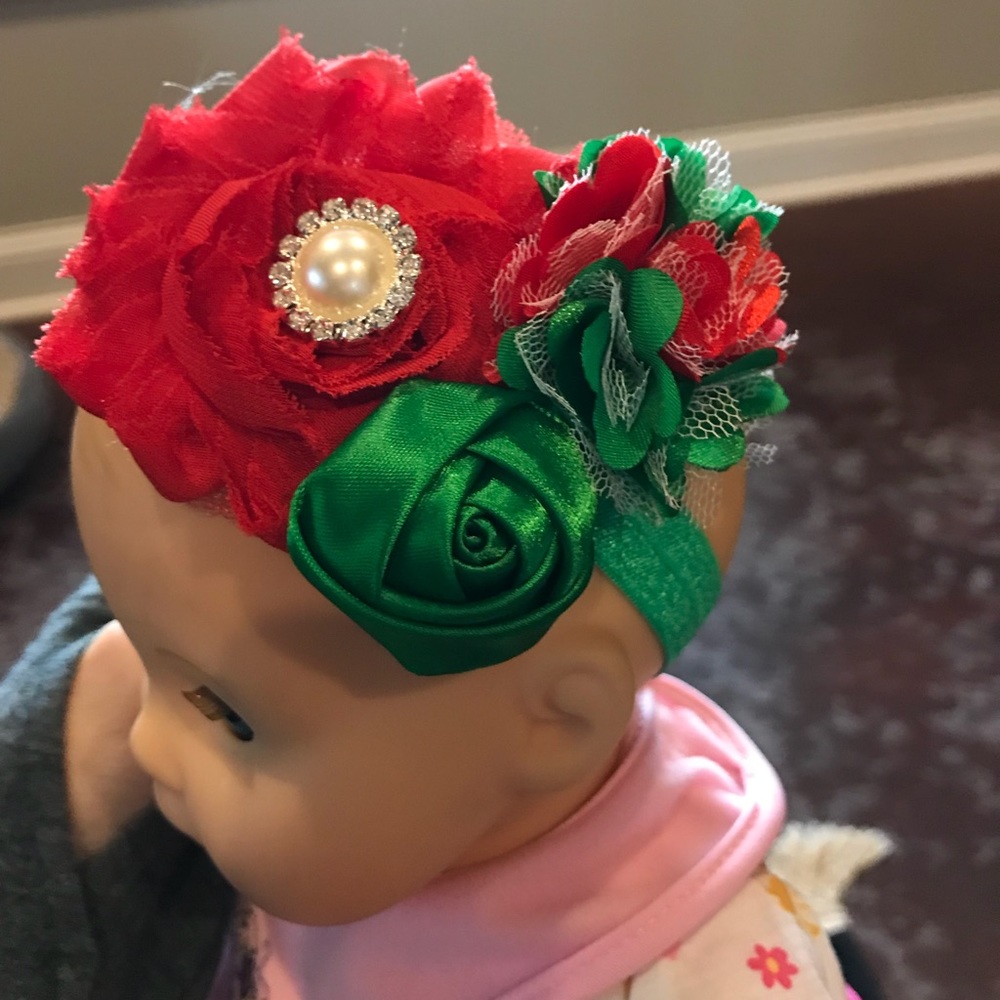 Brand NEW Christmas Headband w/ Rhinestone Accents
