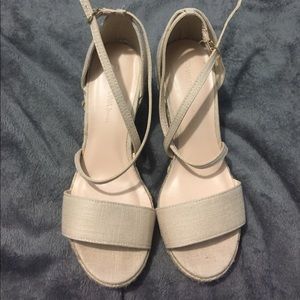 Strappy sandal wedges , like new