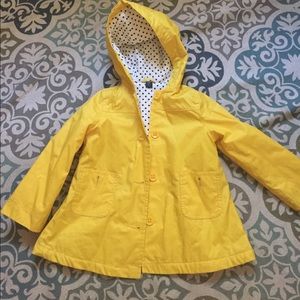 Baby gap yellow rain coat