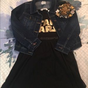 star wars black dress, bow,jacket bundle