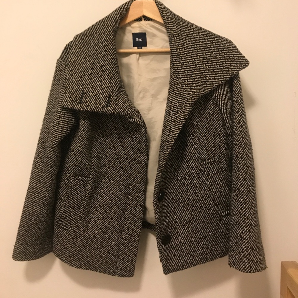 GAP fall/winter pea coat in tweed