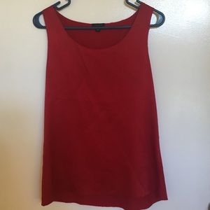 Red Silk Ann Taylor Shell