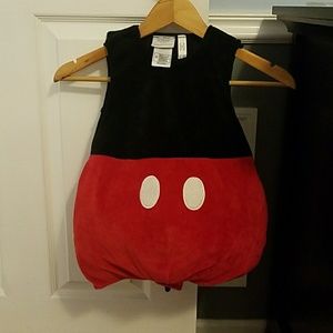 Extremely soft stuffed mickey mouse costume