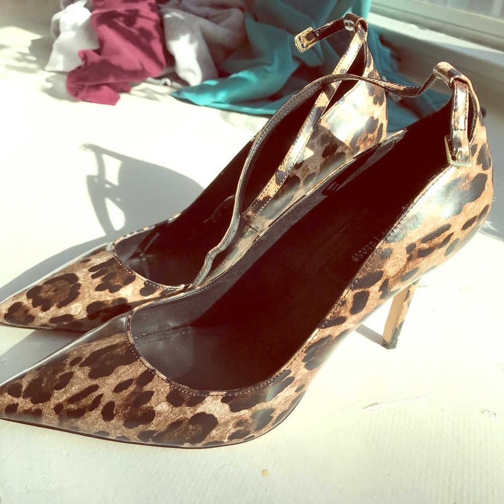 Leopard print heel, Mary-Jane ankle strap